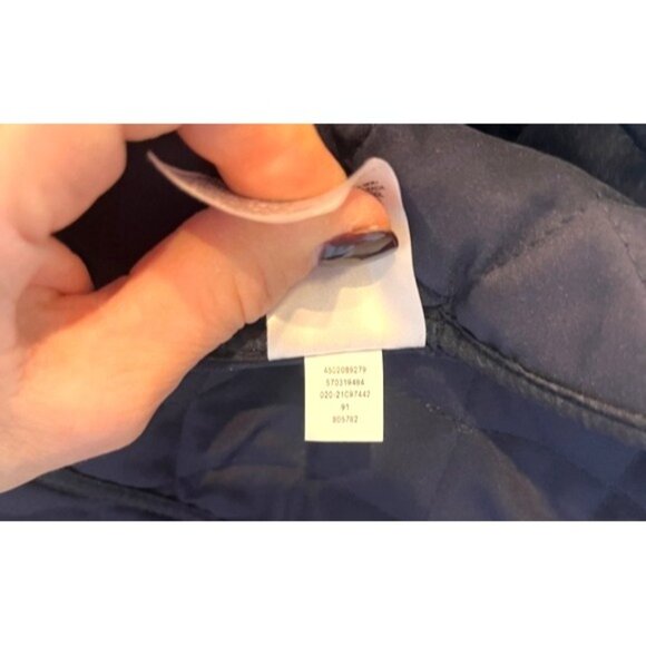 Chico’s Women’s Quilted Lightweight Navy Blue Jacket Size 0 4/6 Small Preppy - Picture 10 of 14